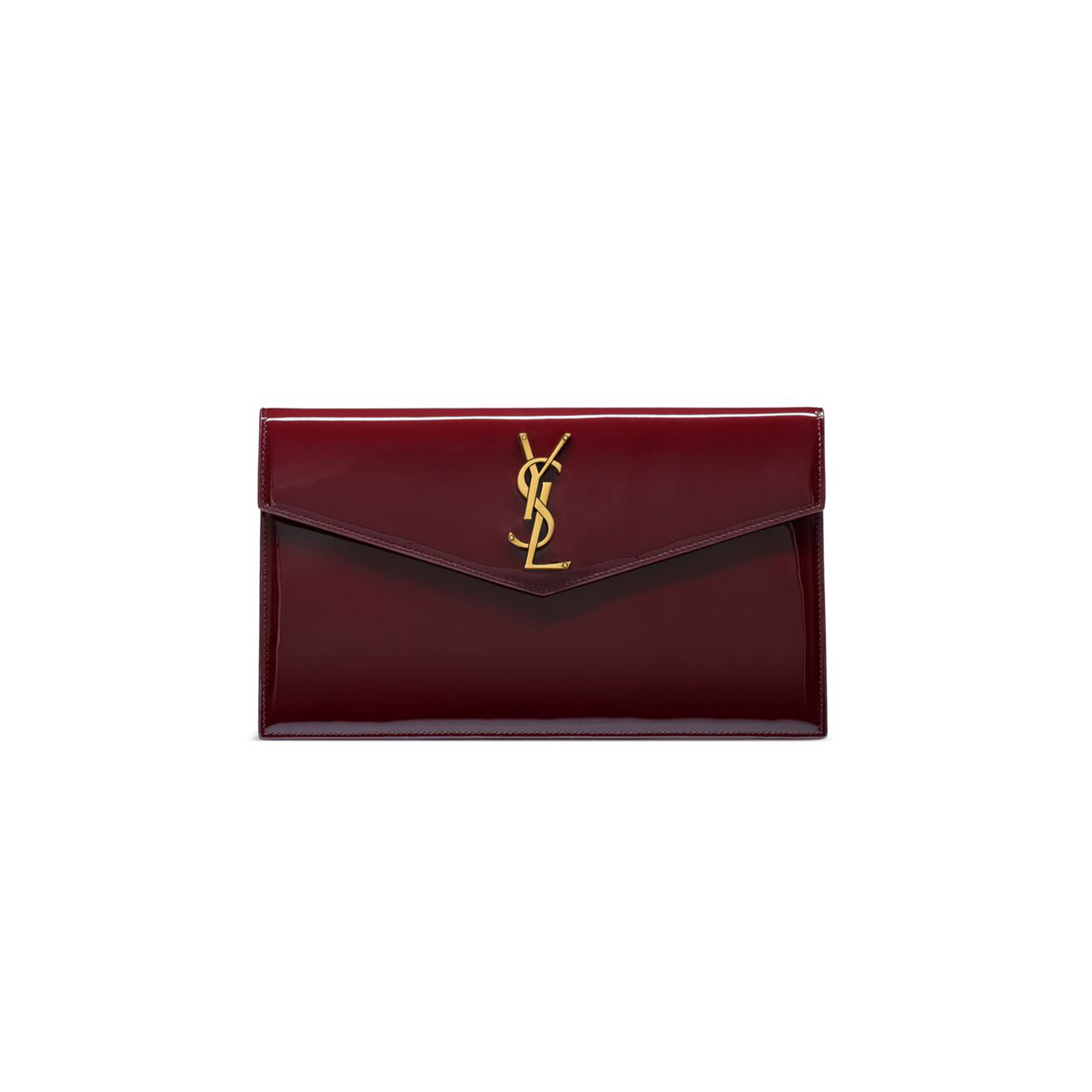 YSL UPTOWN POUCH IN PATENT LEATHER 565739B870W6413 (27*16*2cm)